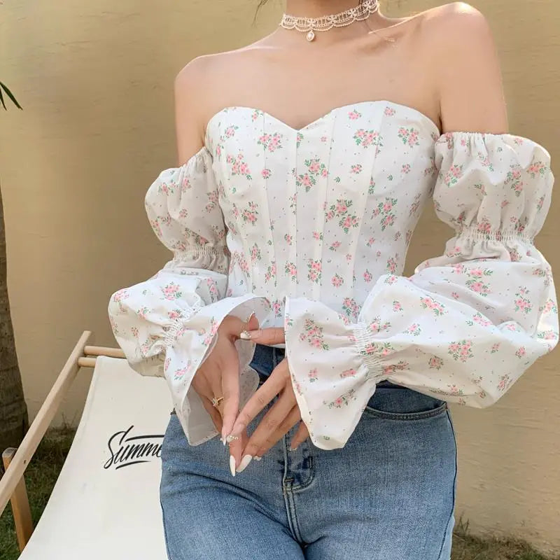 Blusa Manga Comprida Vintage